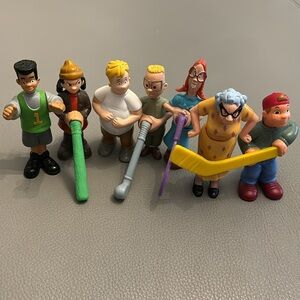 Set of 7 Vintage 1998 McDonald's Disney RECESS Moving Happy Meal Toy Figures